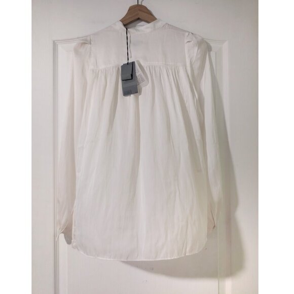 Zadig&Voltaire | Tchin Satin Blouse In Judo White - Picture 5 of 14